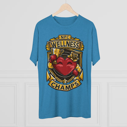 NPC WELLNESS CHAMPS  - PREMIUM SOFT - Unisex Tri-Blend Crew Tee (Next Level 6010)