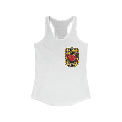 NPC CHAMPS (Small Logo) - Women's Ideal Racerback Tank