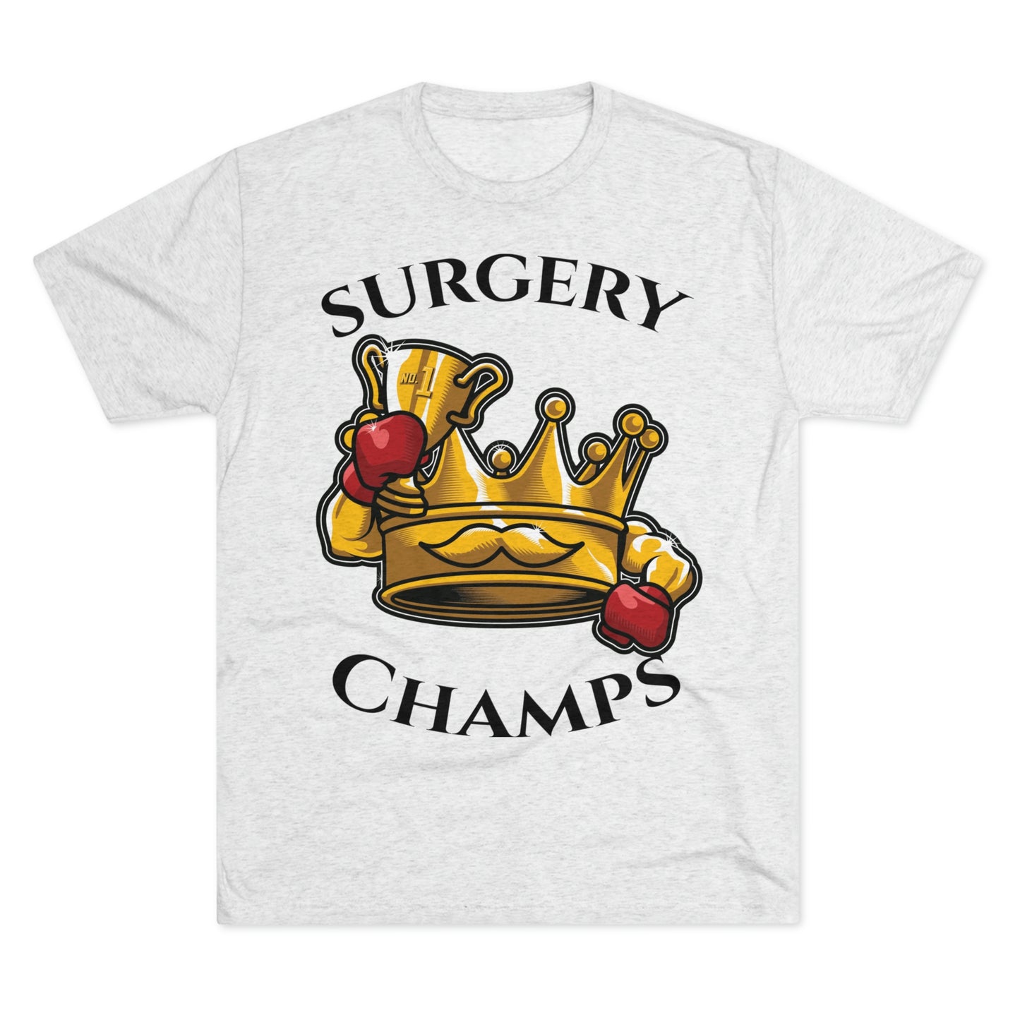 SURGERY CHAMPS (Alternate Logo) - PREMIUM SOFT - Unisex Tri-Blend Crew Tee (Next Level 6010)