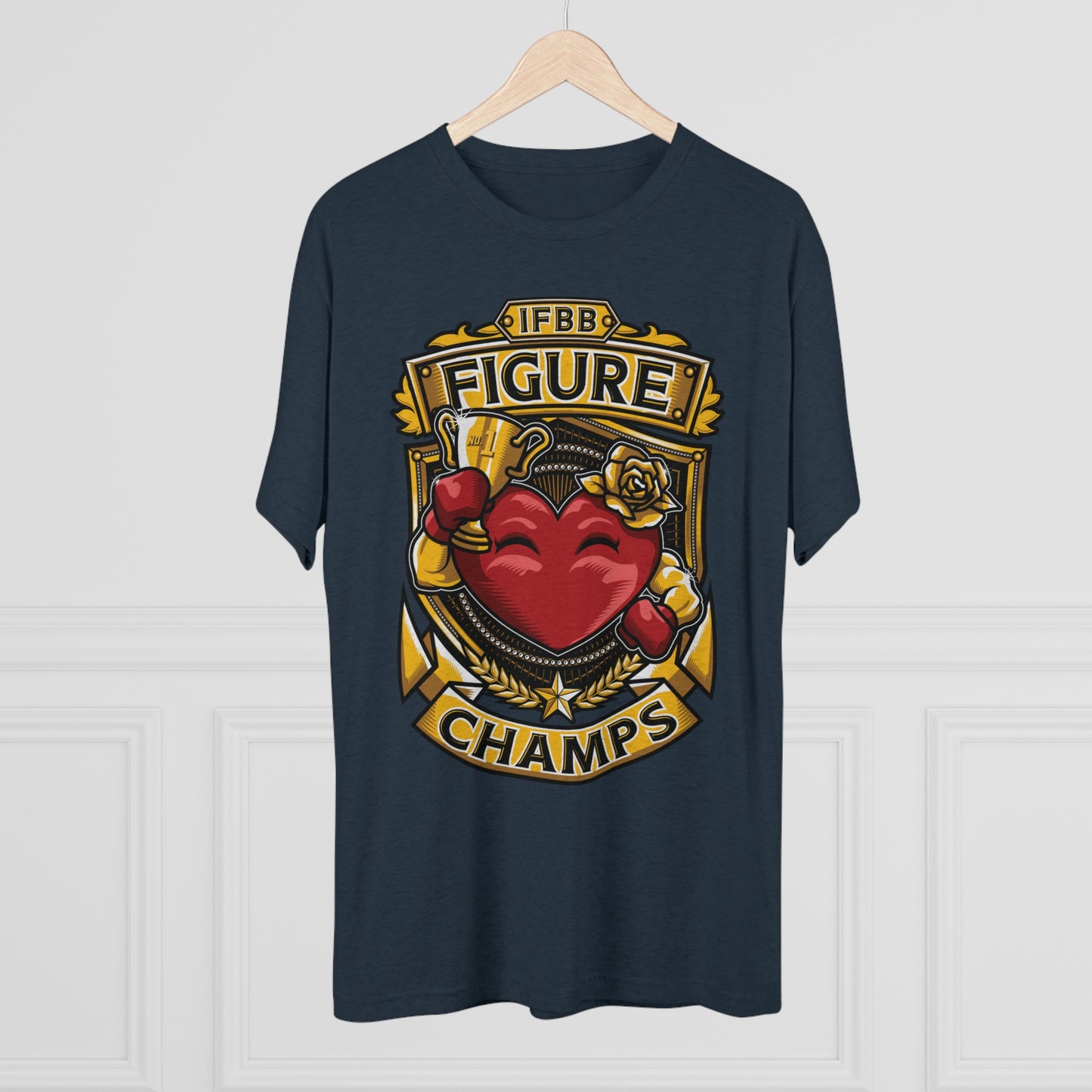 IFBB FIGURE CHAMPS  - PREMIUM SOFT - Unisex Tri-Blend Crew Tee (Next Level 6010)