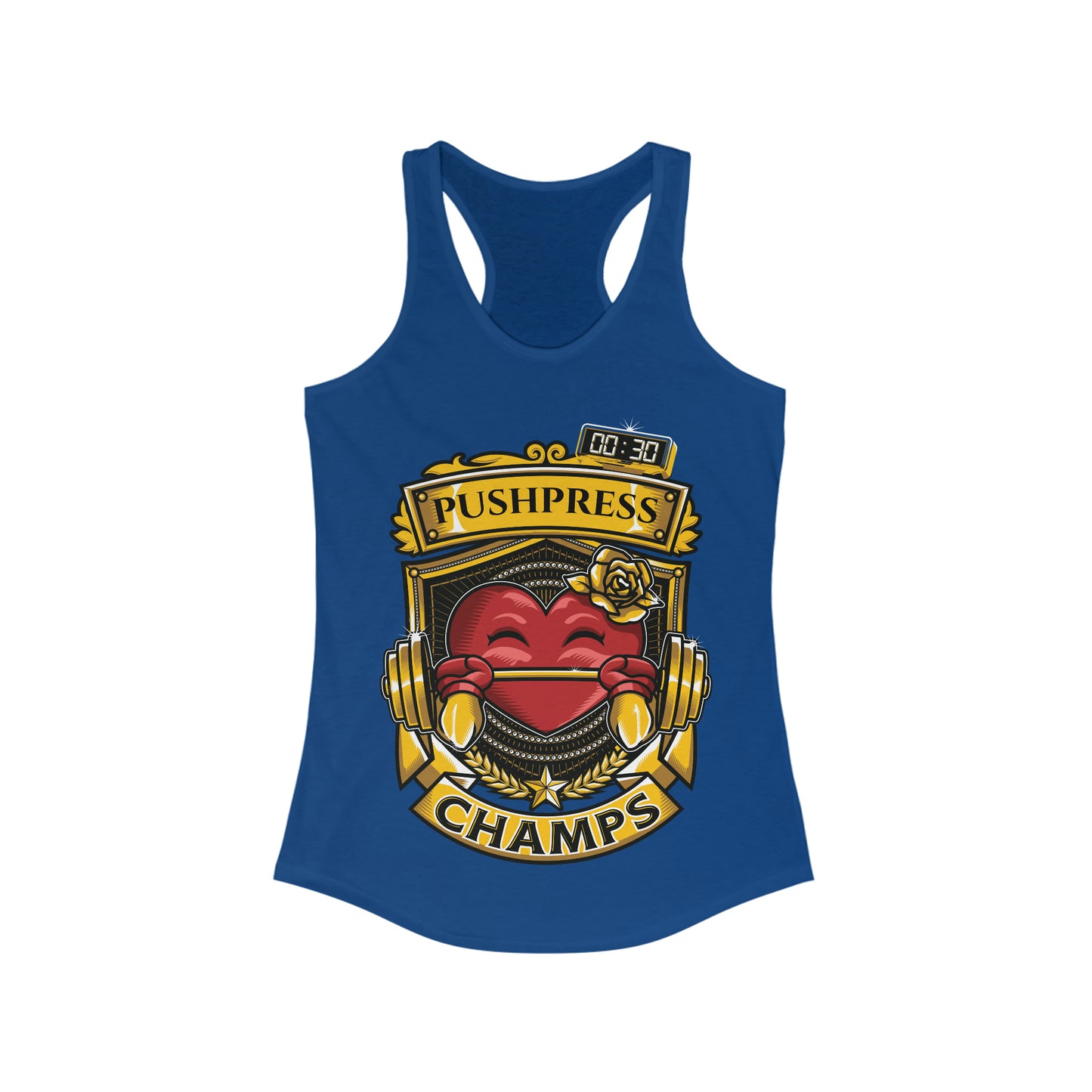 PUSHPRESS CHAMPS  - Women's Ideal Racerback Tank