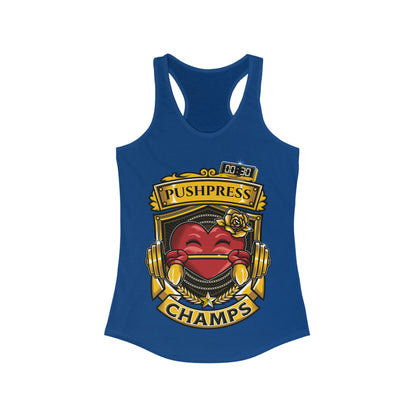 PUSHPRESS CHAMPS  - Women's Ideal Racerback Tank