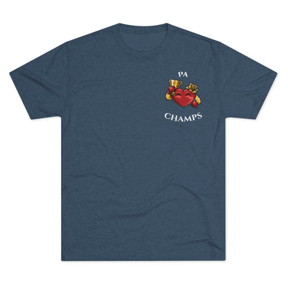 PA CHAMPS (Alternate Small Logo) - PREMIUM SOFT - Unisex Tri-Blend Crew Tee (Next Level 6010)