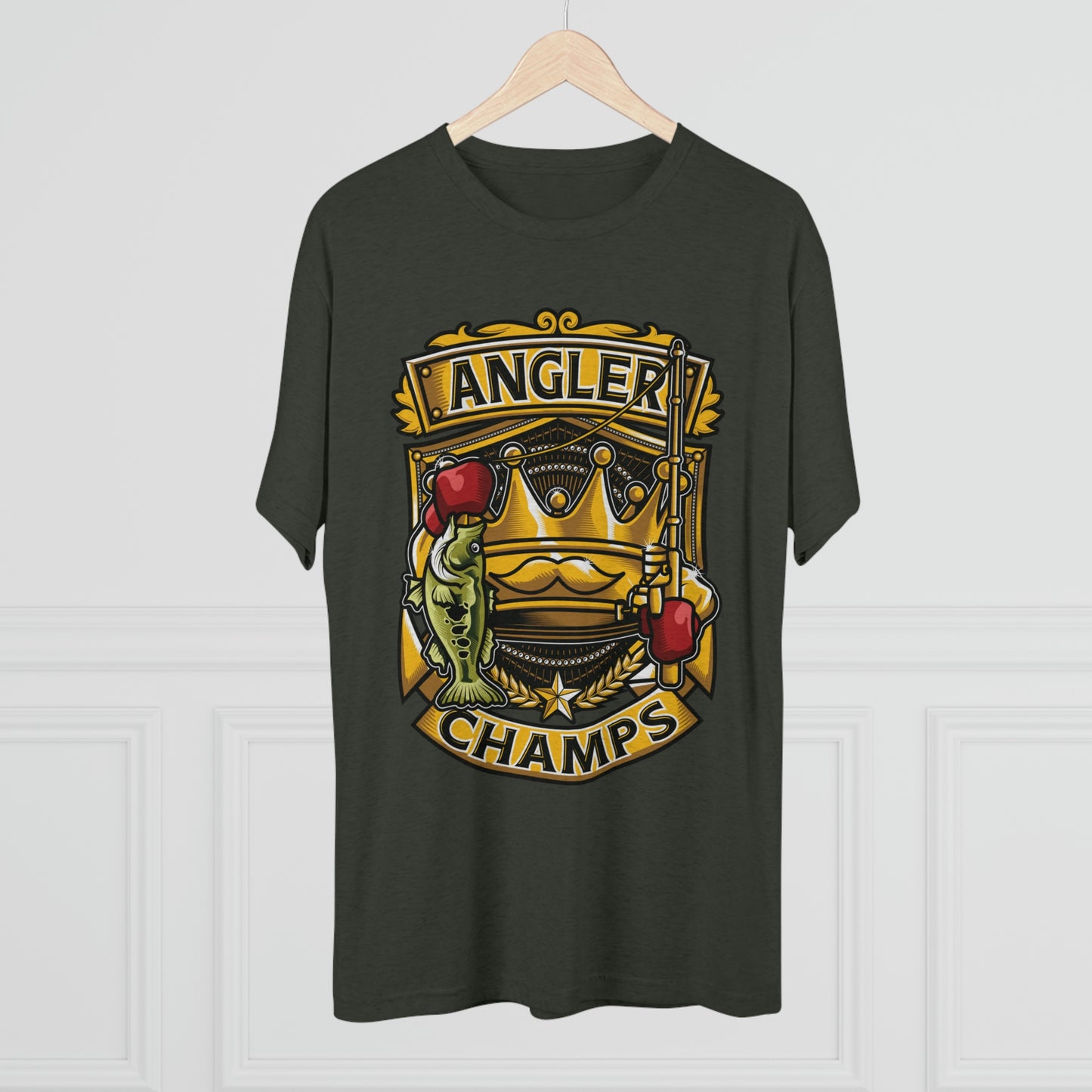 ANGLER CHAMPS - PREMIUM SOFT - Unisex Tri-Blend Crew Tee (Next Level 6010)