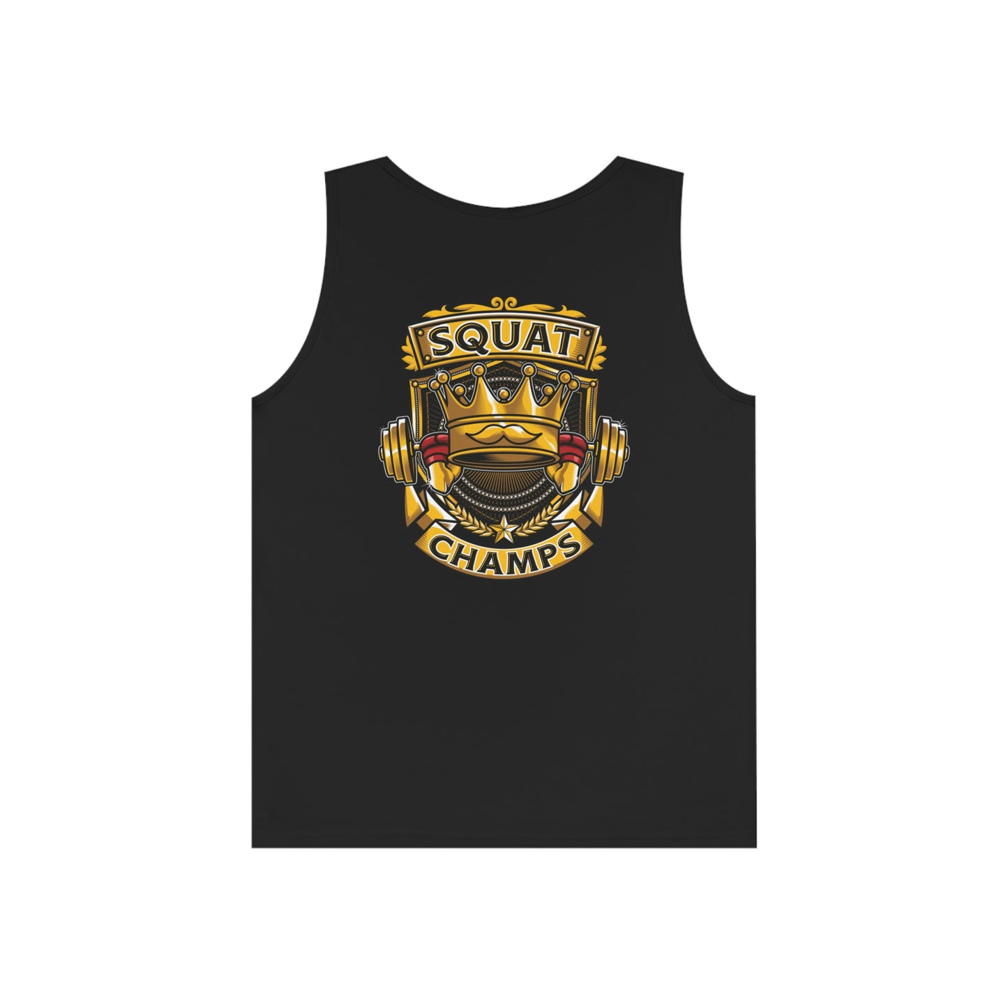 SQUAT CHAMPS (Back Design) - Unisex Heavy Cotton Tank Top