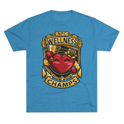 NPC WELLNESS CHAMPS  - PREMIUM SOFT - Unisex Tri-Blend Crew Tee (Next Level 6010)