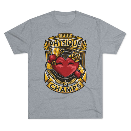 IFBB PHYSIQUE CHAMPS  - PREMIUM SOFT - Unisex Tri-Blend Crew Tee (Next Level 6010)