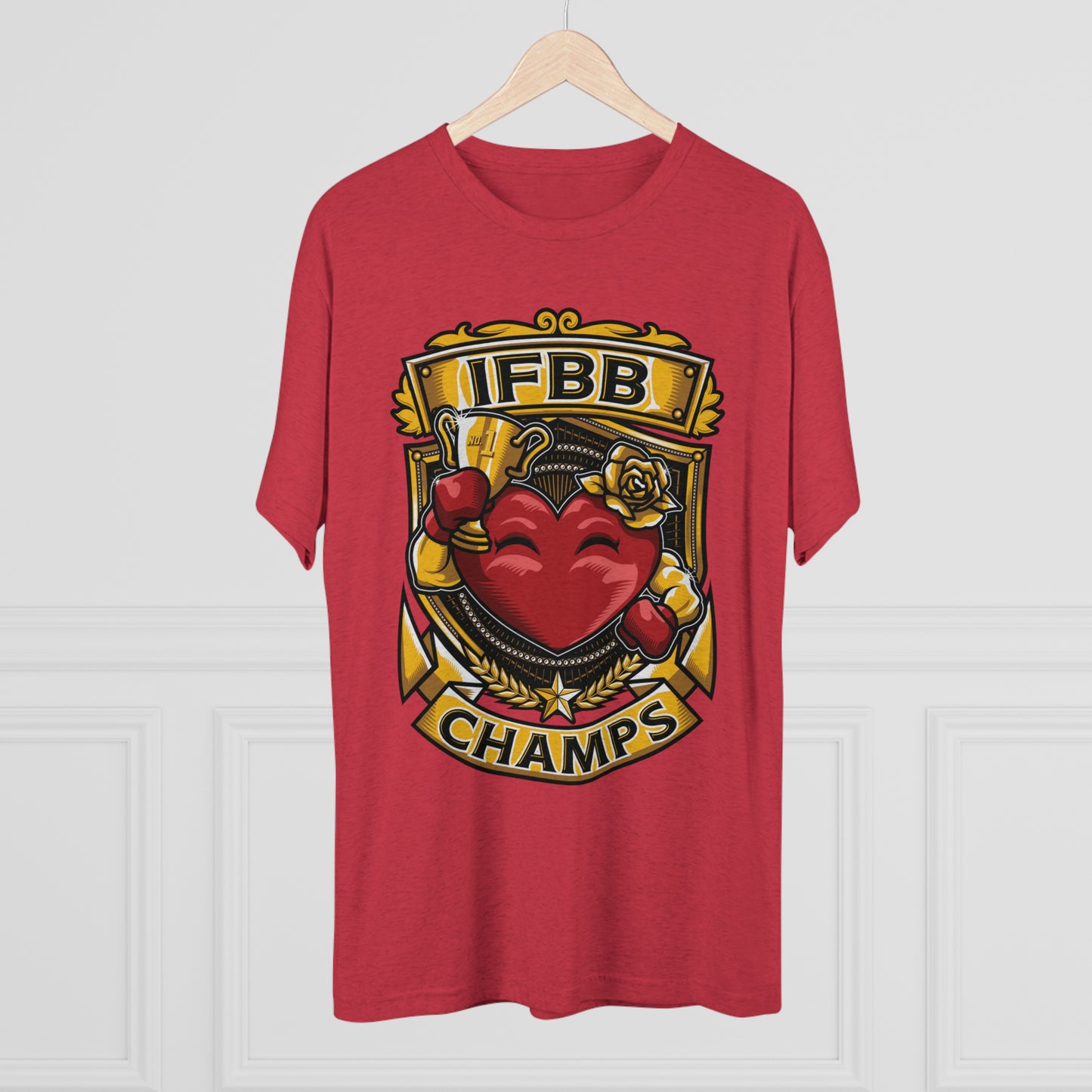 IFBB CHAMPS  - PREMIUM SOFT - Unisex Tri-Blend Crew Tee (Next Level 6010)