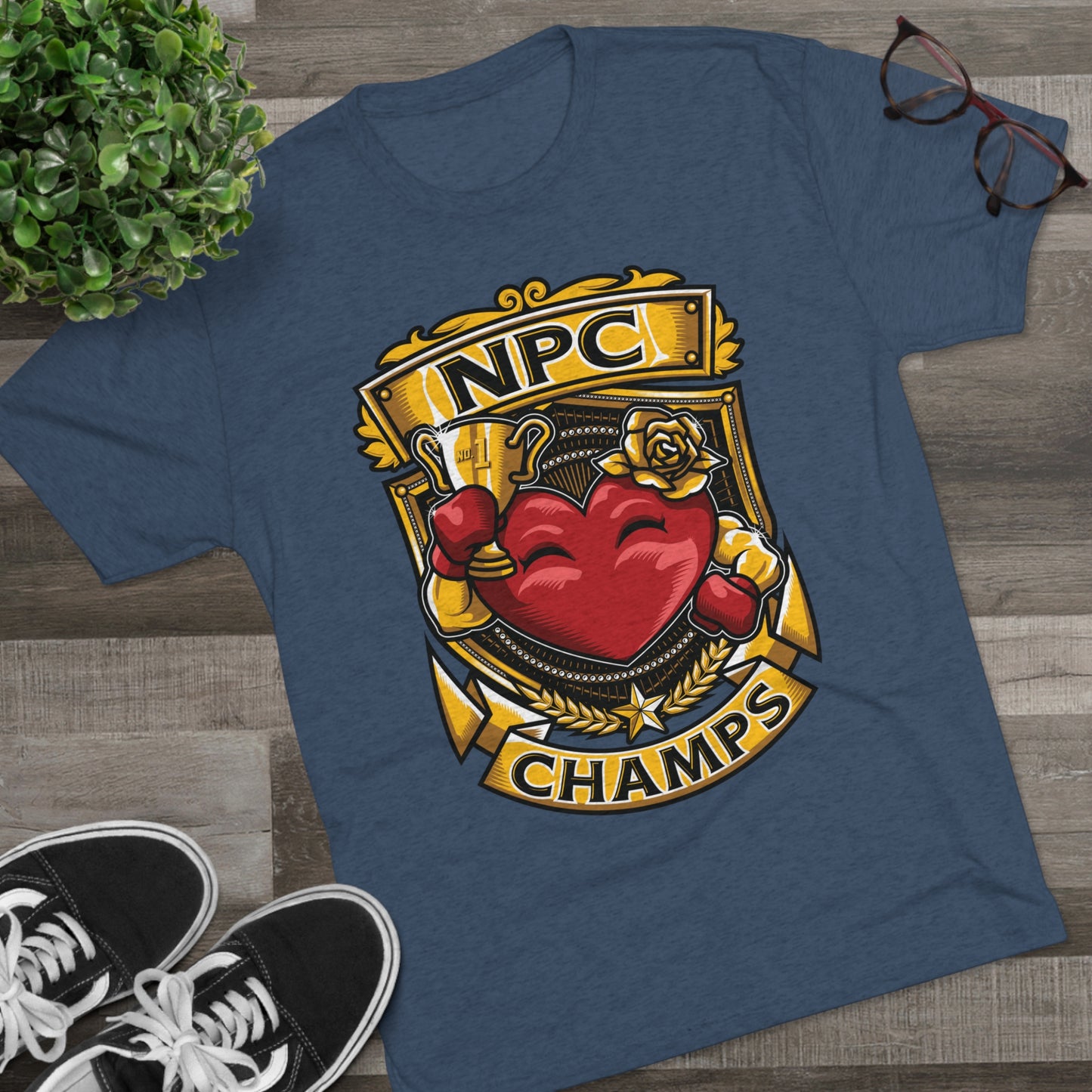 NPC CHAMPS  - PREMIUM SOFT - Unisex Tri-Blend Crew Tee (Next Level 6010)
