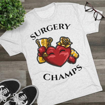 SURGERY CHAMPS (Alternate Logo)  - PREMIUM SOFT - Unisex Tri-Blend Crew Tee (Next Level 6010)