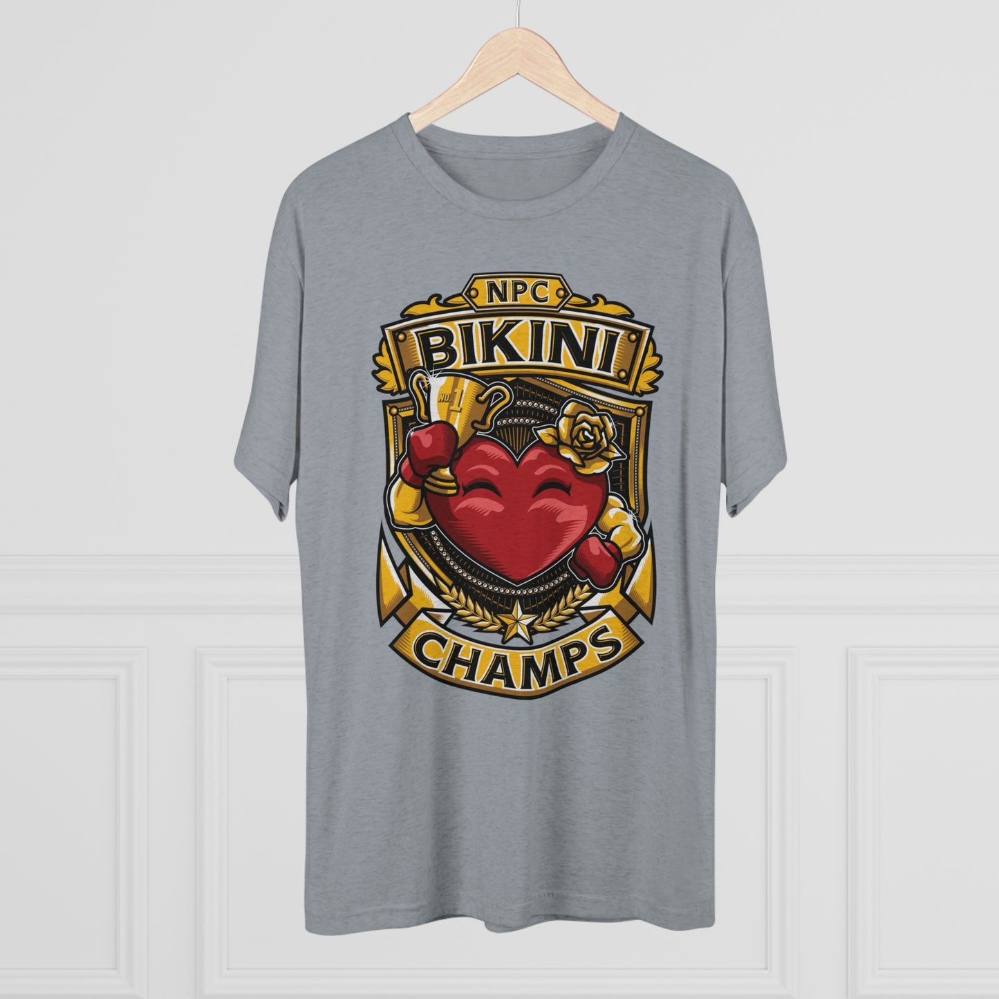 NPC BIKINI CHAMPS  - PREMIUM SOFT - Unisex Tri-Blend Crew Tee (Next Level 6010)