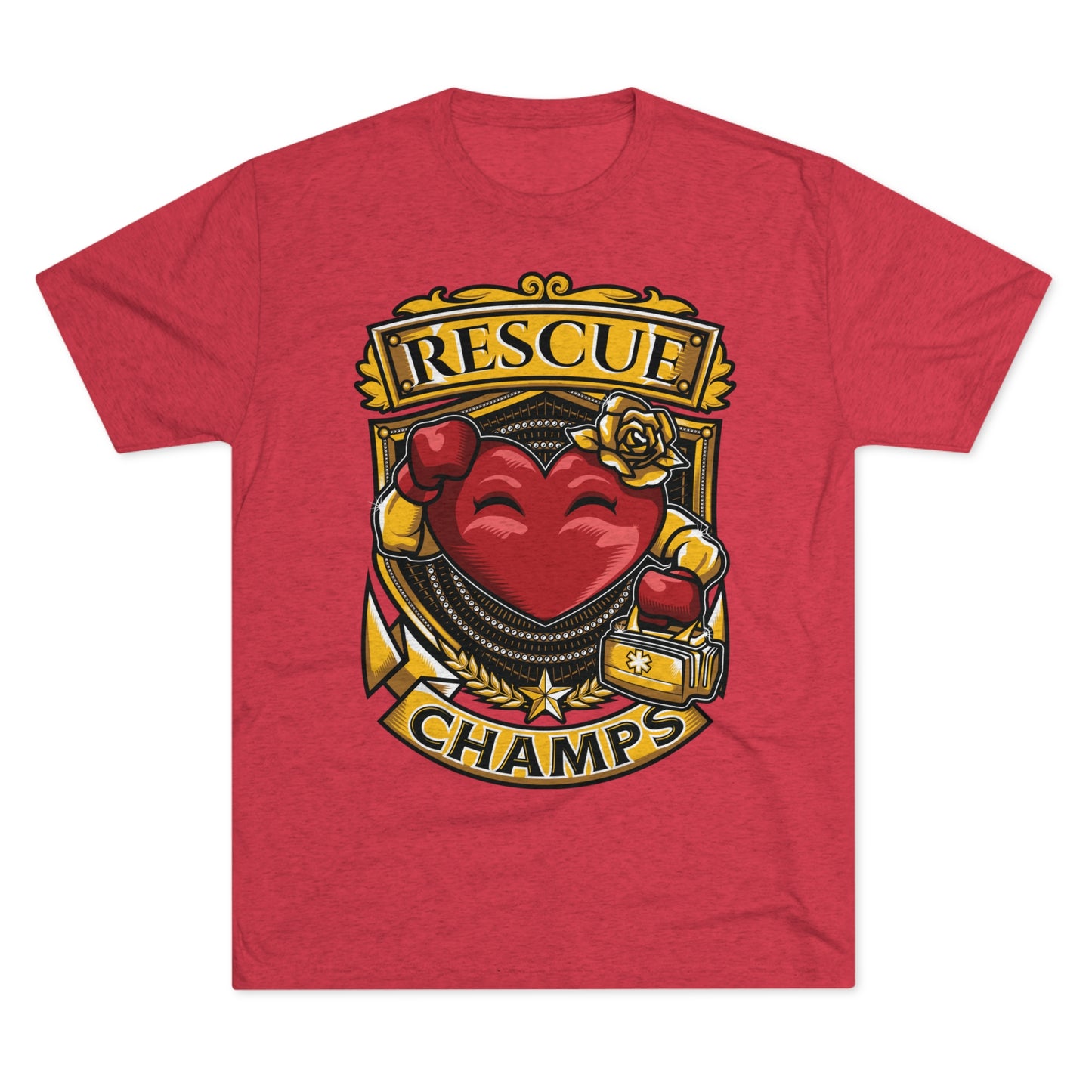 RESCUE CHAMPS  - PREMIUM SOFT - Unisex Tri-Blend Crew Tee (Next Level 6010)