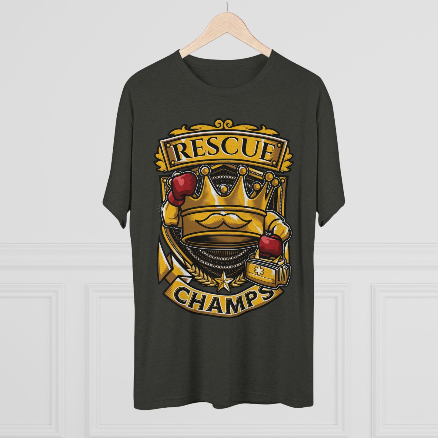 RESCUE CHAMPS  - PREMIUM SOFT - Unisex Tri-Blend Crew Tee (Next Level 6010)