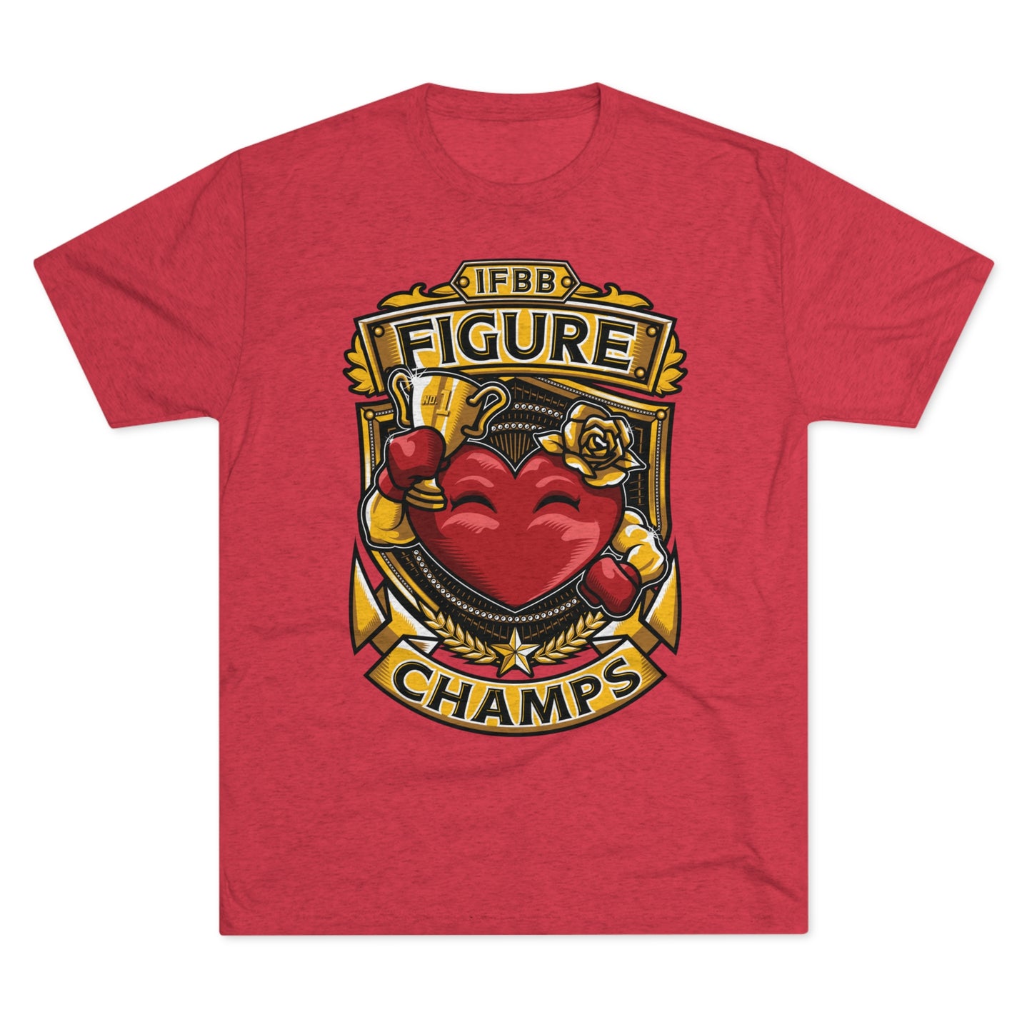 IFBB FIGURE CHAMPS  - PREMIUM SOFT - Unisex Tri-Blend Crew Tee (Next Level 6010)