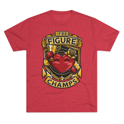 IFBB FIGURE CHAMPS  - PREMIUM SOFT - Unisex Tri-Blend Crew Tee (Next Level 6010)