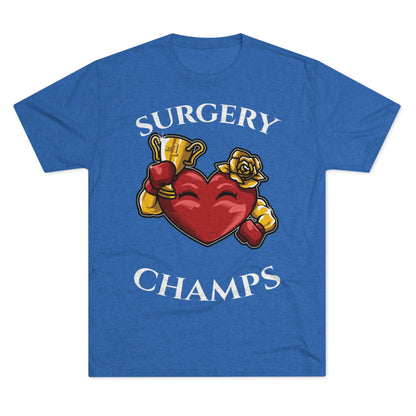 SURGERY CHAMPS (Alternate Logo)  - PREMIUM SOFT - Unisex Tri-Blend Crew Tee (Next Level 6010)