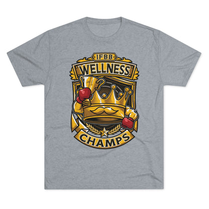 IFBB WELNESS CHAMPS  - PREMIUM SOFT - Unisex Tri-Blend Crew Tee (Next Level 6010)