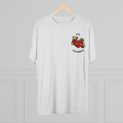 PA CHAMPS (Alternate Small Logo) - PREMIUM SOFT - Unisex Tri-Blend Crew Tee (Next Level 6010)