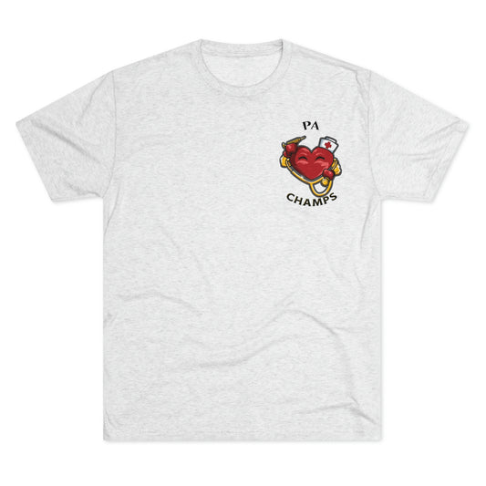 PA CHAMPS (Small Logo) - PREMIUM SOFT - Unisex Tri-Blend Crew Tee (Next Level 6010)