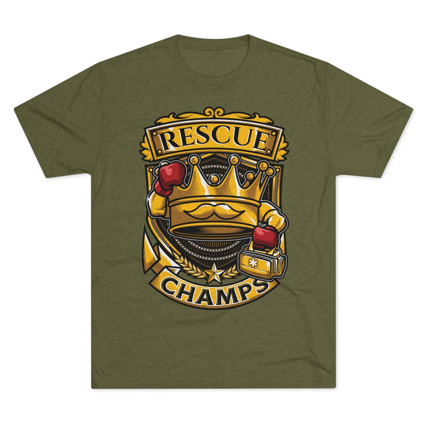 RESCUE CHAMPS  - PREMIUM SOFT - Unisex Tri-Blend Crew Tee (Next Level 6010)