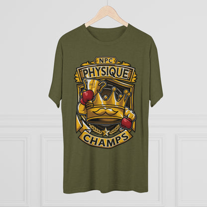 NPC PHYSIQUE CHAMPS  - PREMIUM SOFT - Unisex Tri-Blend Crew Tee (Next Level 6010)