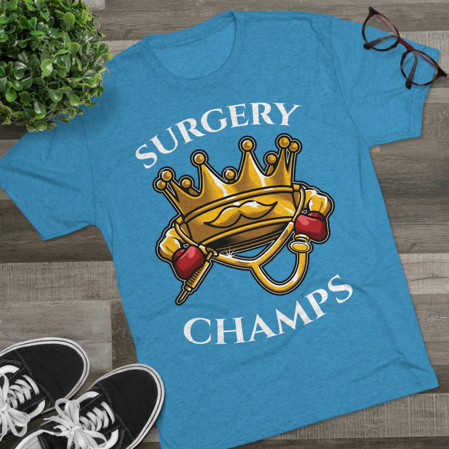 SURGERY CHAMPS - PREMIUM SOFT - Unisex Tri-Blend Crew Tee (Next Level 6010)