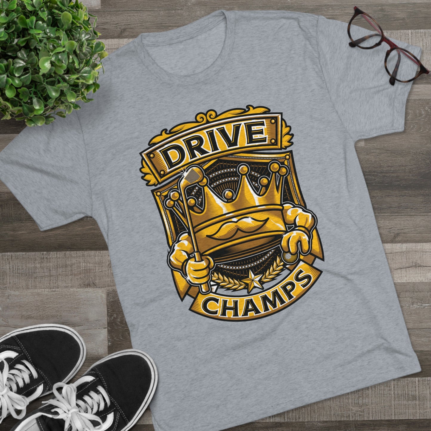 DRIVE CHAMPS  - PREMIUM SOFT - Unisex Tri-Blend Crew Tee (Next Level 6010)