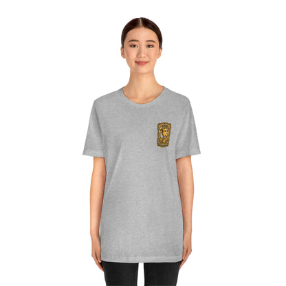 Mom Champs (Gold -Front & Back)! Unisex Jersey Short Sleeve Tee (Bella+Canvas)