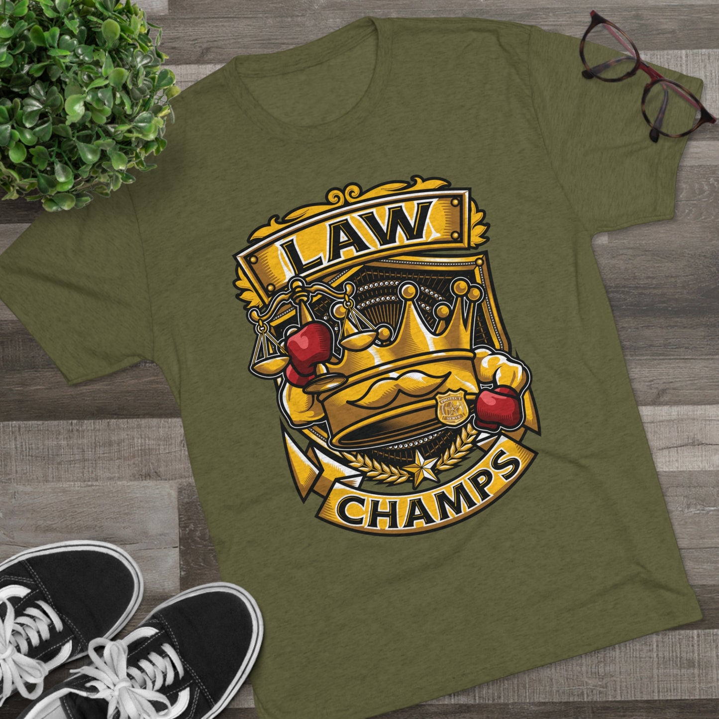 LAW CHAMPS  - PREMIUM SOFT - Unisex Tri-Blend Crew Tee (Next Level 6010)