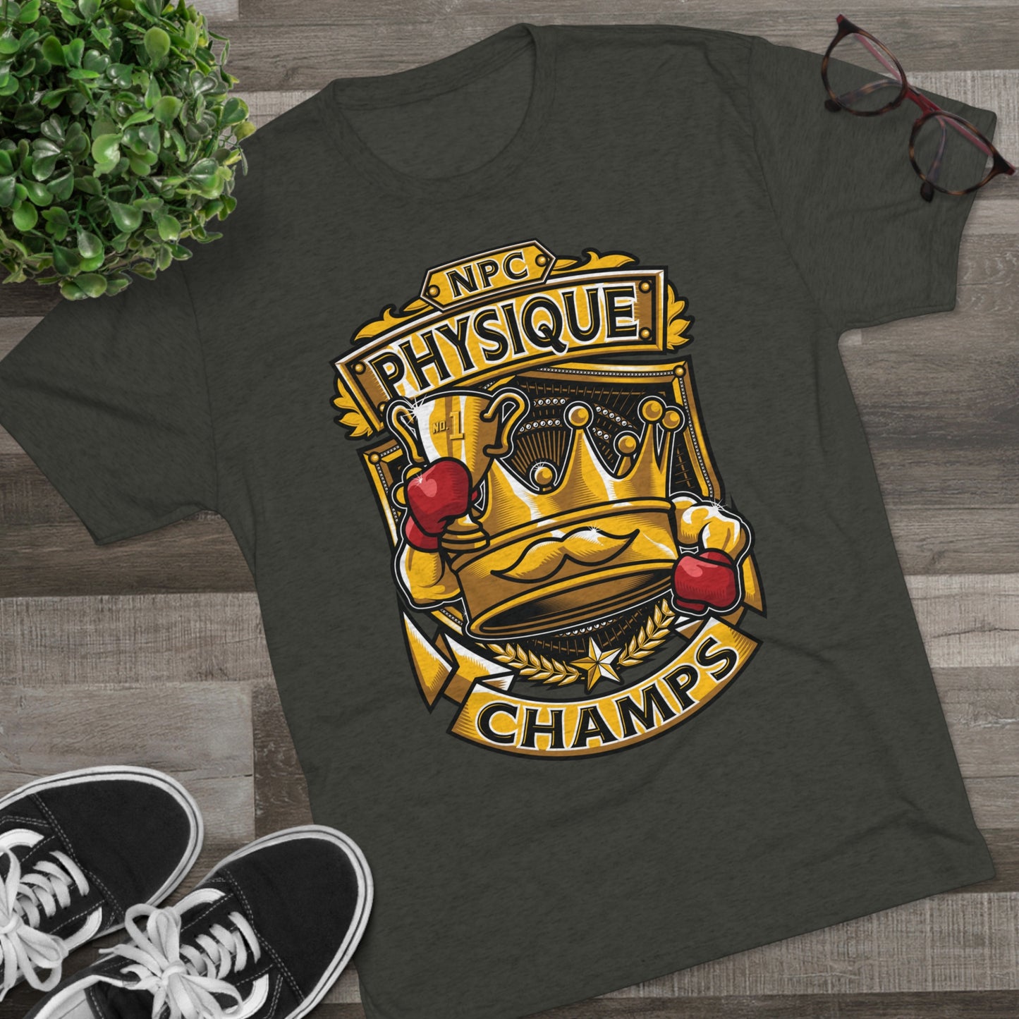 NPC PHYSIQUE CHAMPS  - PREMIUM SOFT - Unisex Tri-Blend Crew Tee (Next Level 6010)
