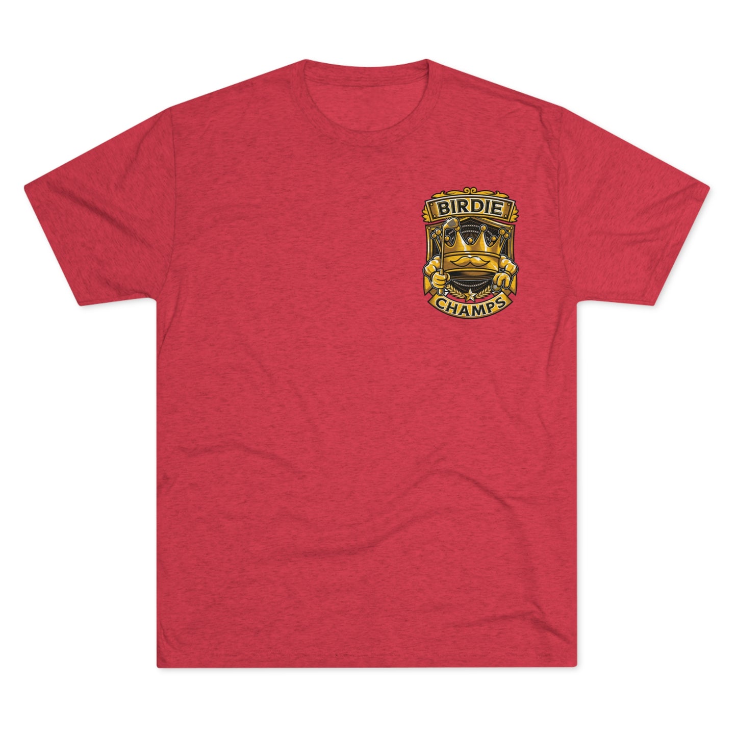 BIRDIE CHAMPS (Small Logo) - PREMIUM SOFT - Unisex Tri-Blend Crew Tee (Next Level 6010)