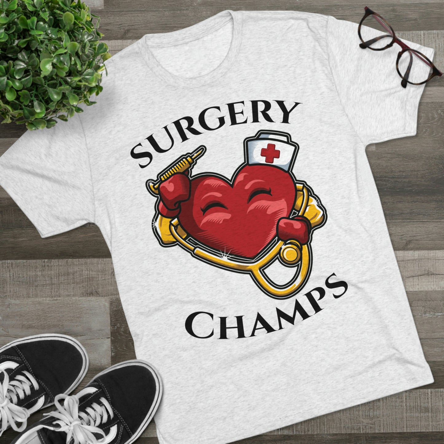 SURGERY CHAMPS - PREMIUM SOFT - Unisex Tri-Blend Crew Tee (Next Level 6010)