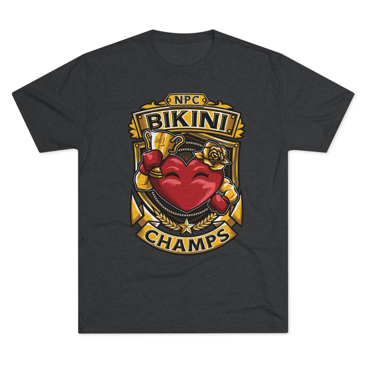 NPC BIKINI CHAMPS  - PREMIUM SOFT - Unisex Tri-Blend Crew Tee (Next Level 6010)