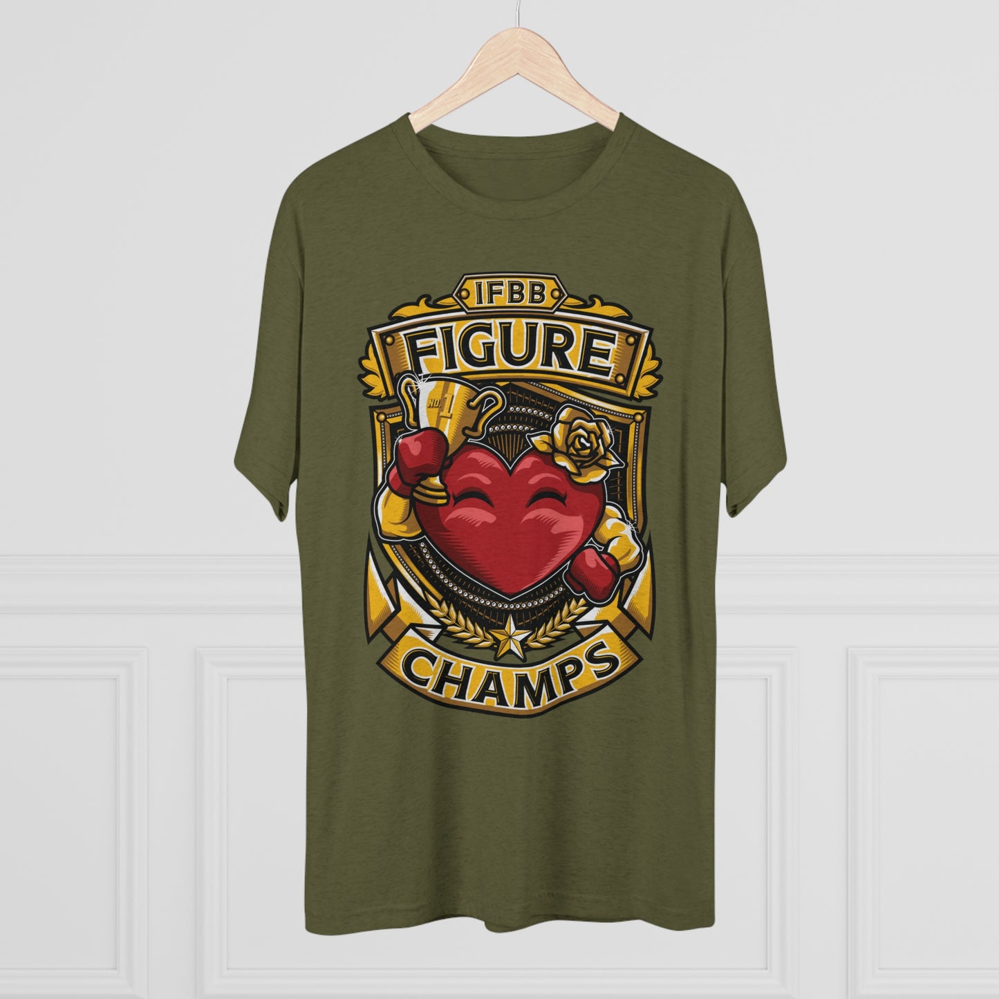 IFBB FIGURE CHAMPS  - PREMIUM SOFT - Unisex Tri-Blend Crew Tee (Next Level 6010)
