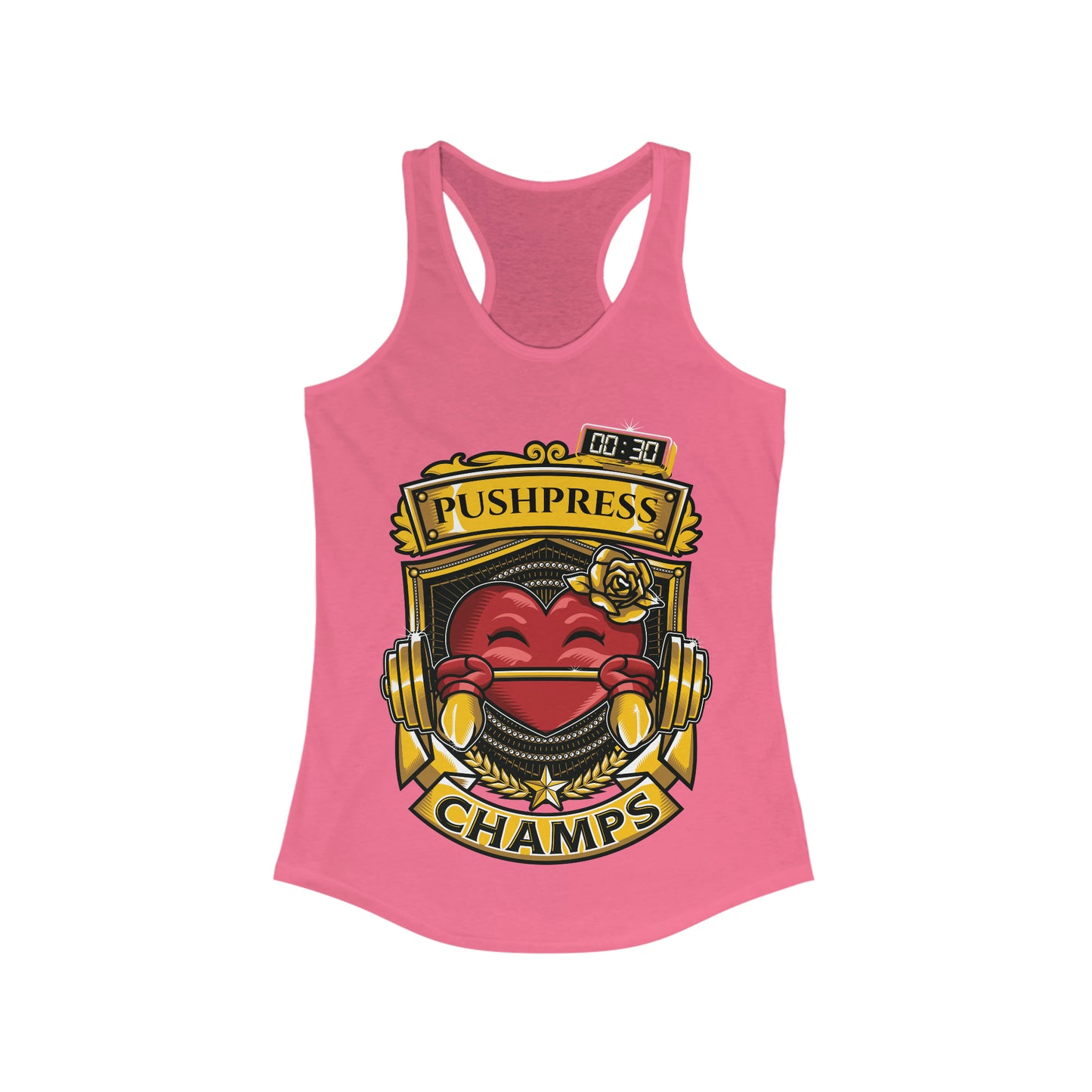 PUSHPRESS CHAMPS  - Women's Ideal Racerback Tank